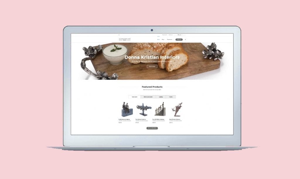 Example of one of website designs Derby & Burton on Trent - online ecommerce shop 