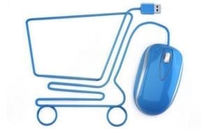 Symbol for ecommerce online shop website build services
